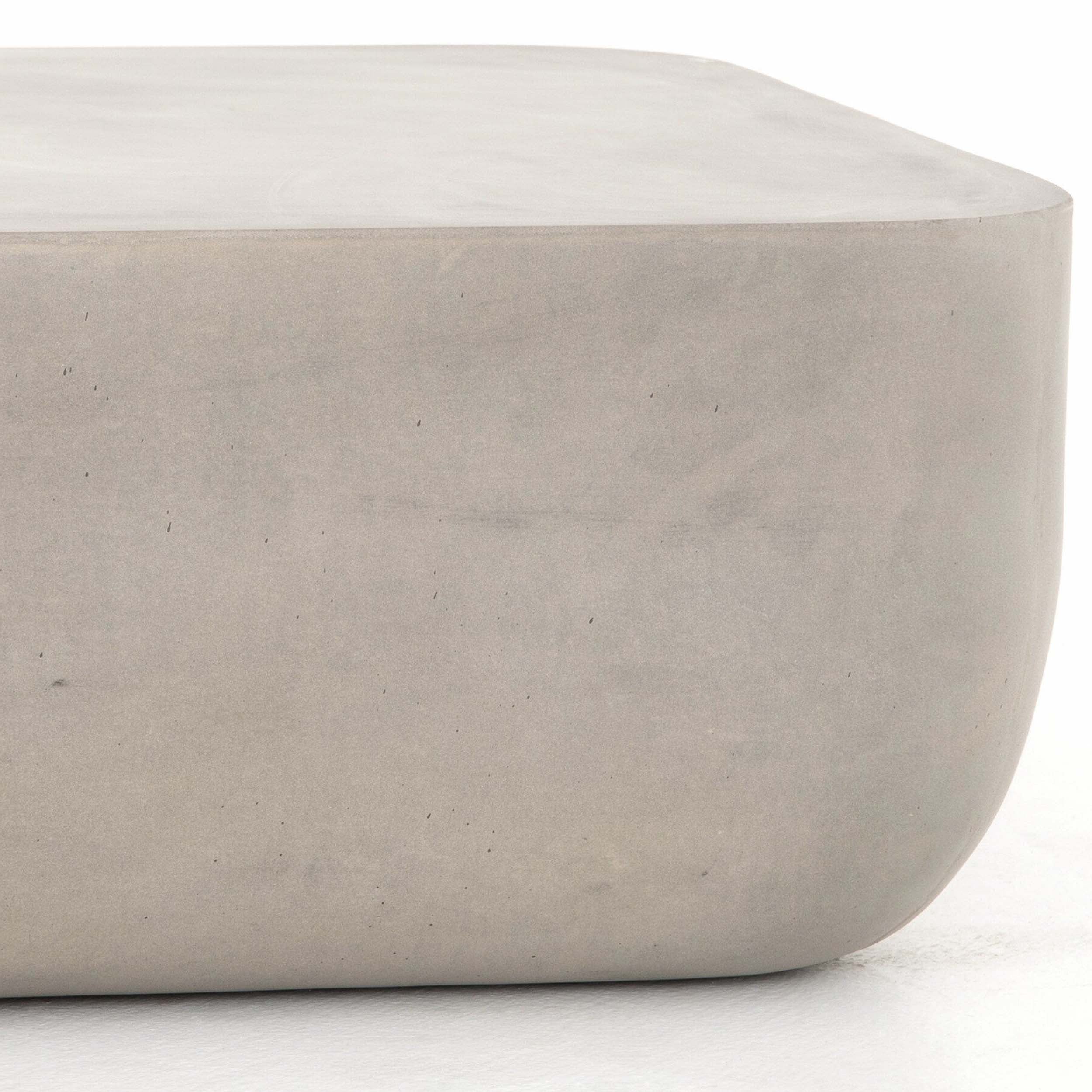 Ivan Square Coffee Table, Grey Concrete