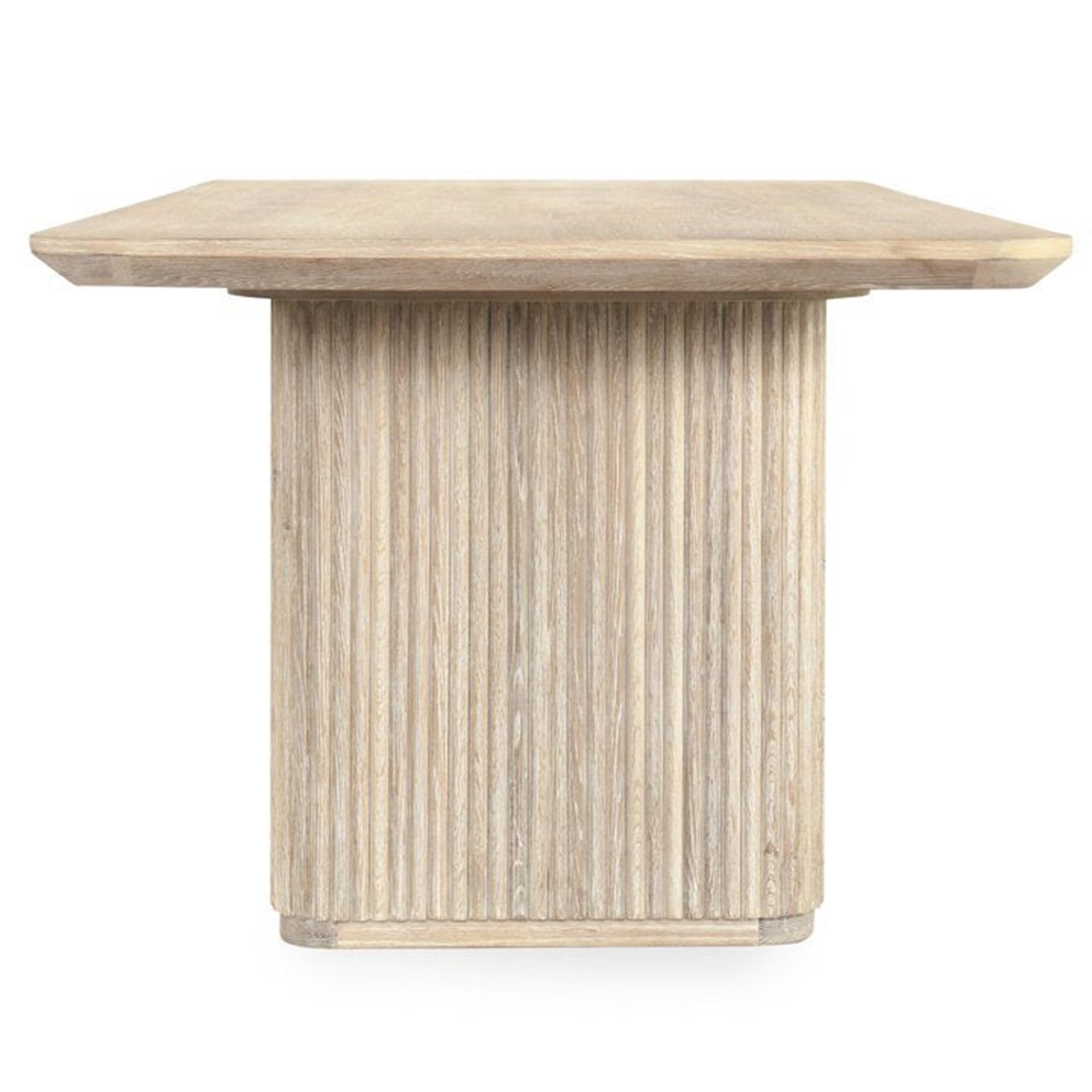 Vander Rectangular Dining Table, Cream Washed