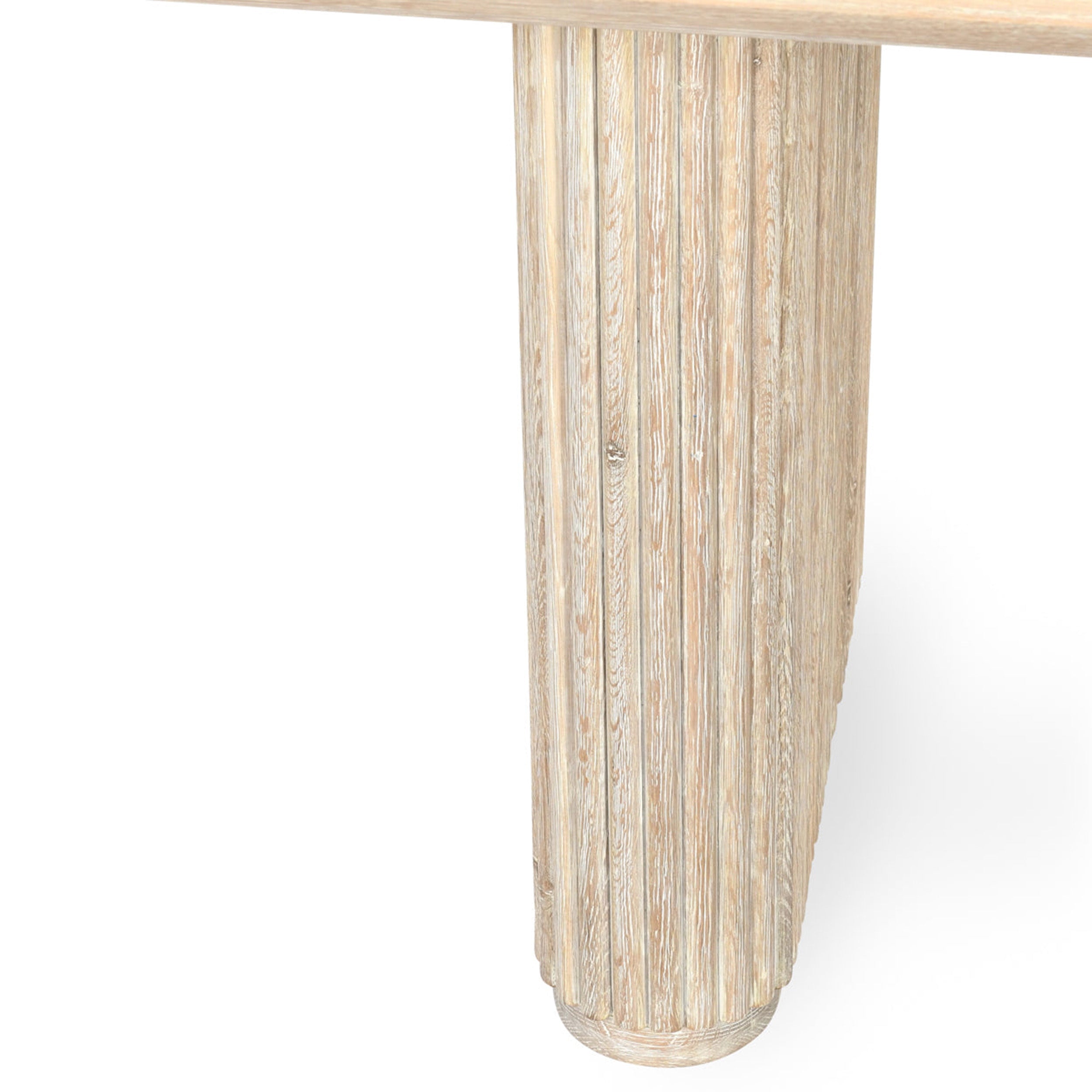 Vander Rectangular Dining Table, Cream Washed