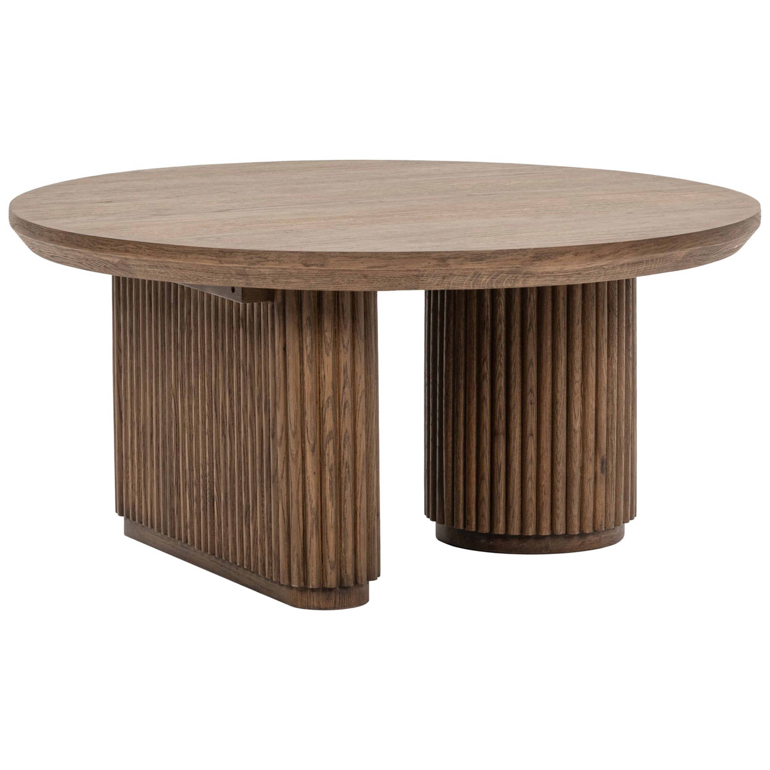 Vander Round Coffee Table, Tawny Brown