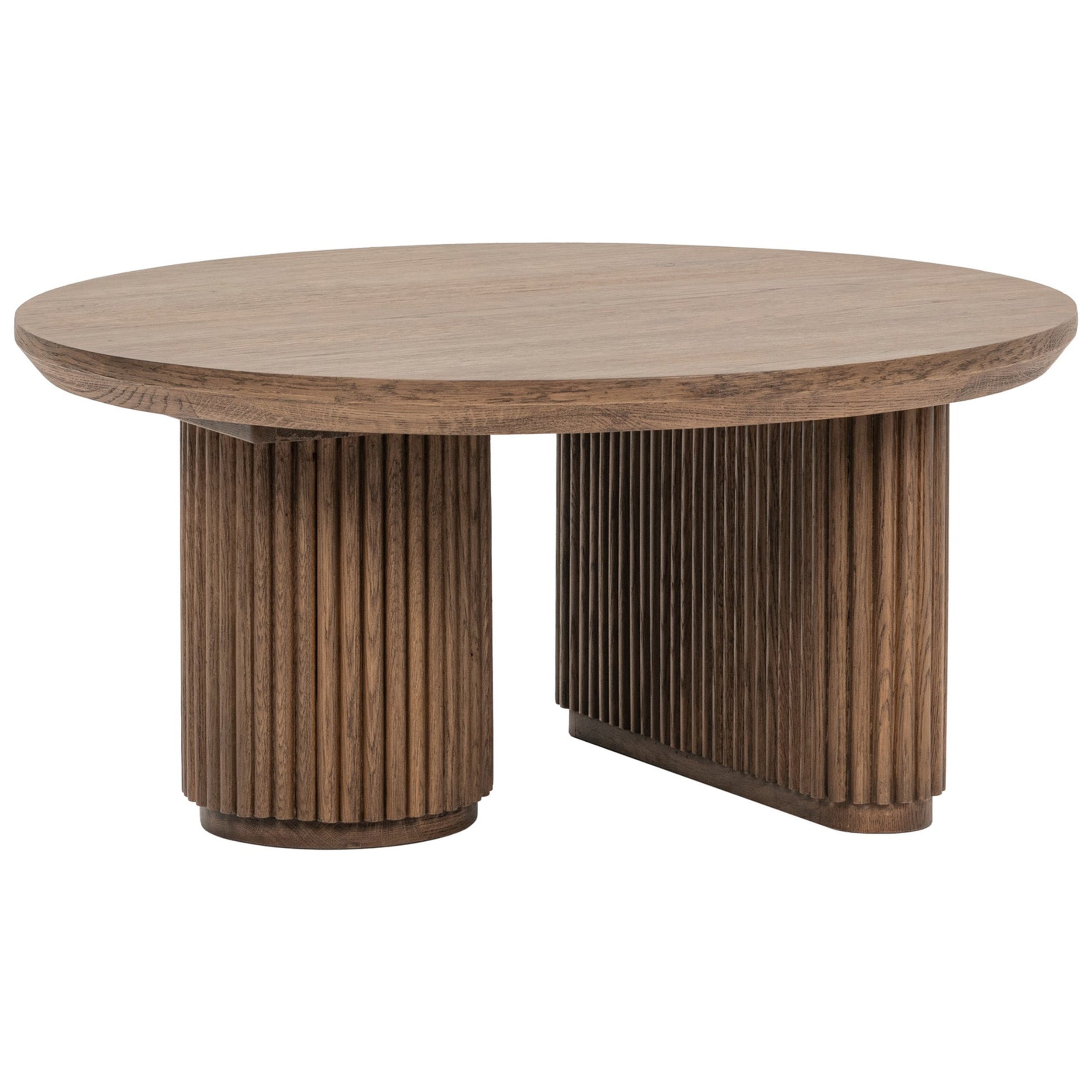 Vander Round Coffee Table, Tawny Brown