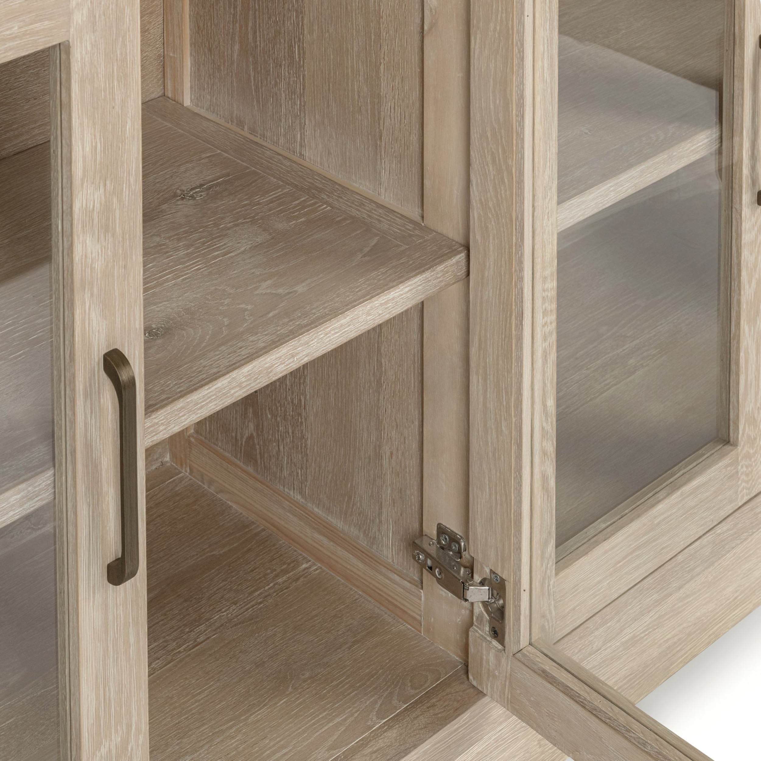 Vander Solid Wood 4Dr Buffet, Cream Washed