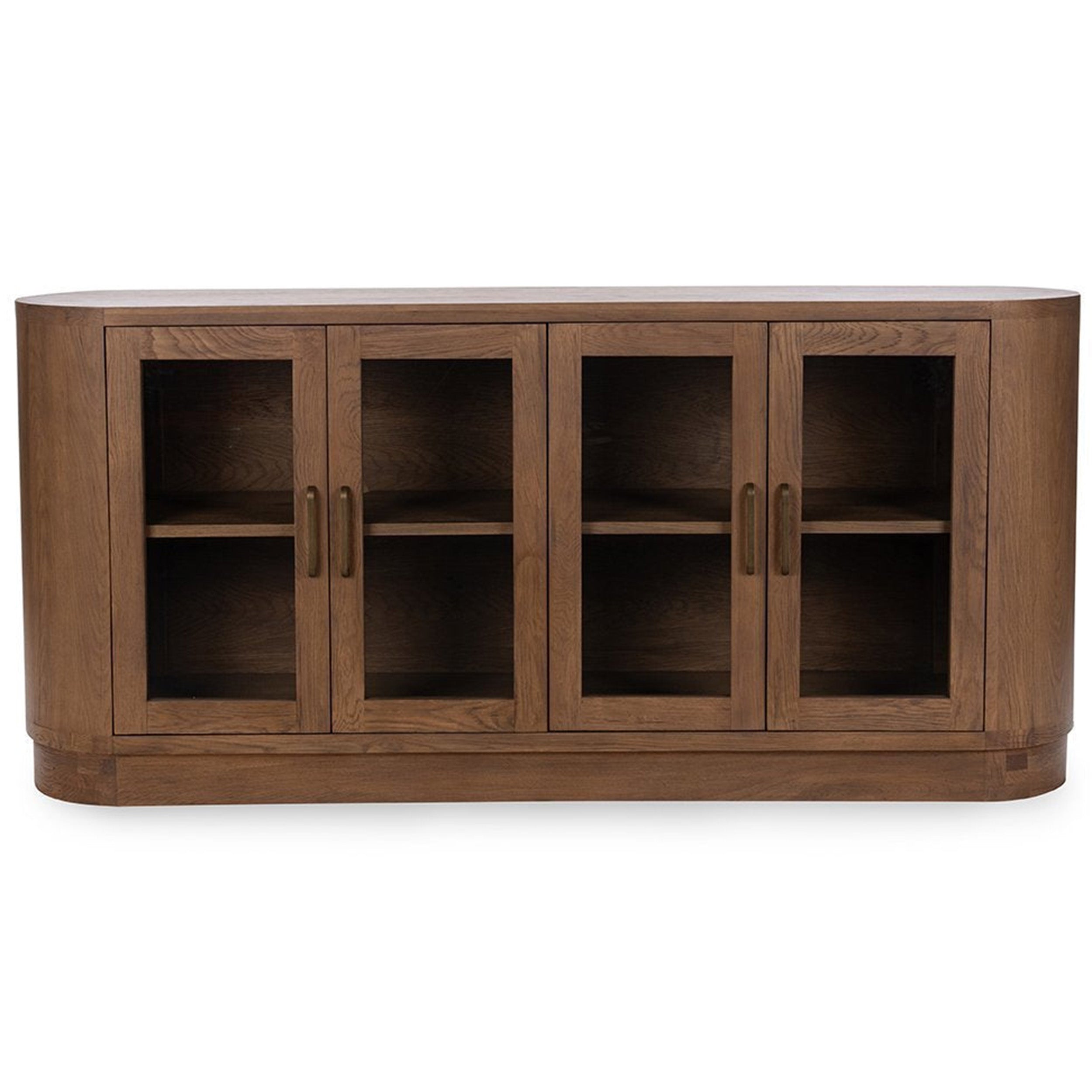 Vander Solid Wood 4Dr Buffet, Tawny Brown