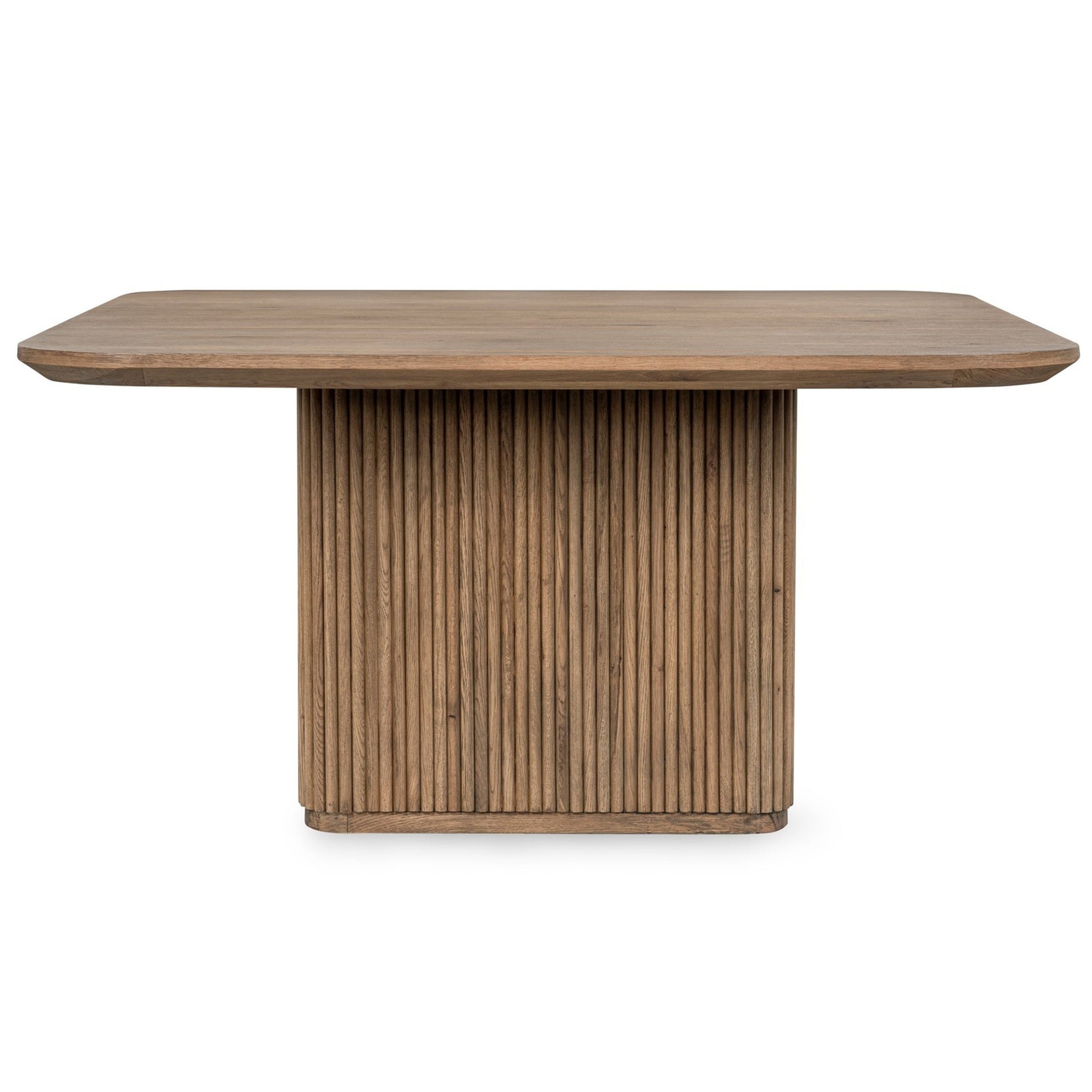 Vander Solid Wood Dining Table, Tawny Brown