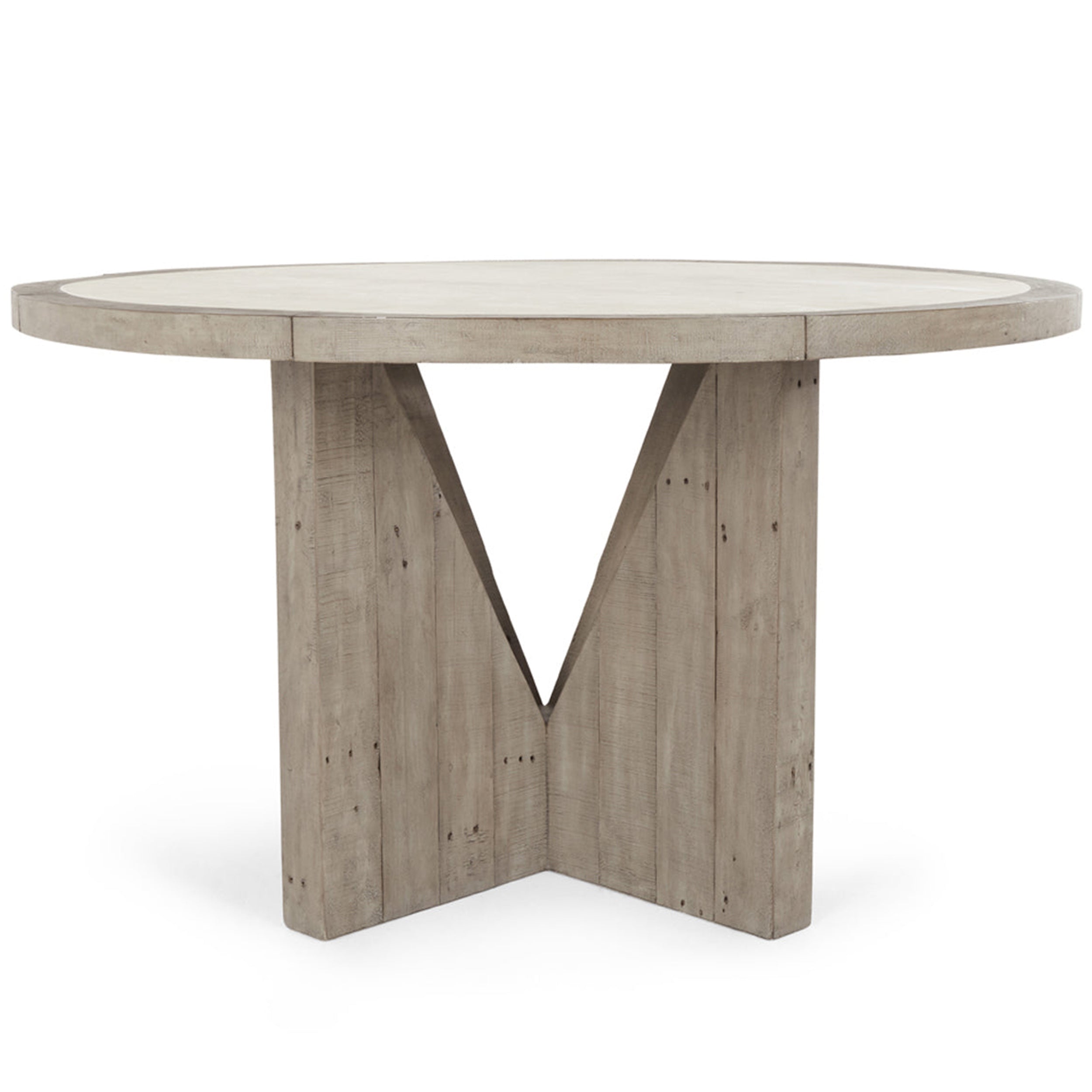 Vincent Dining Table, Distressed Grey