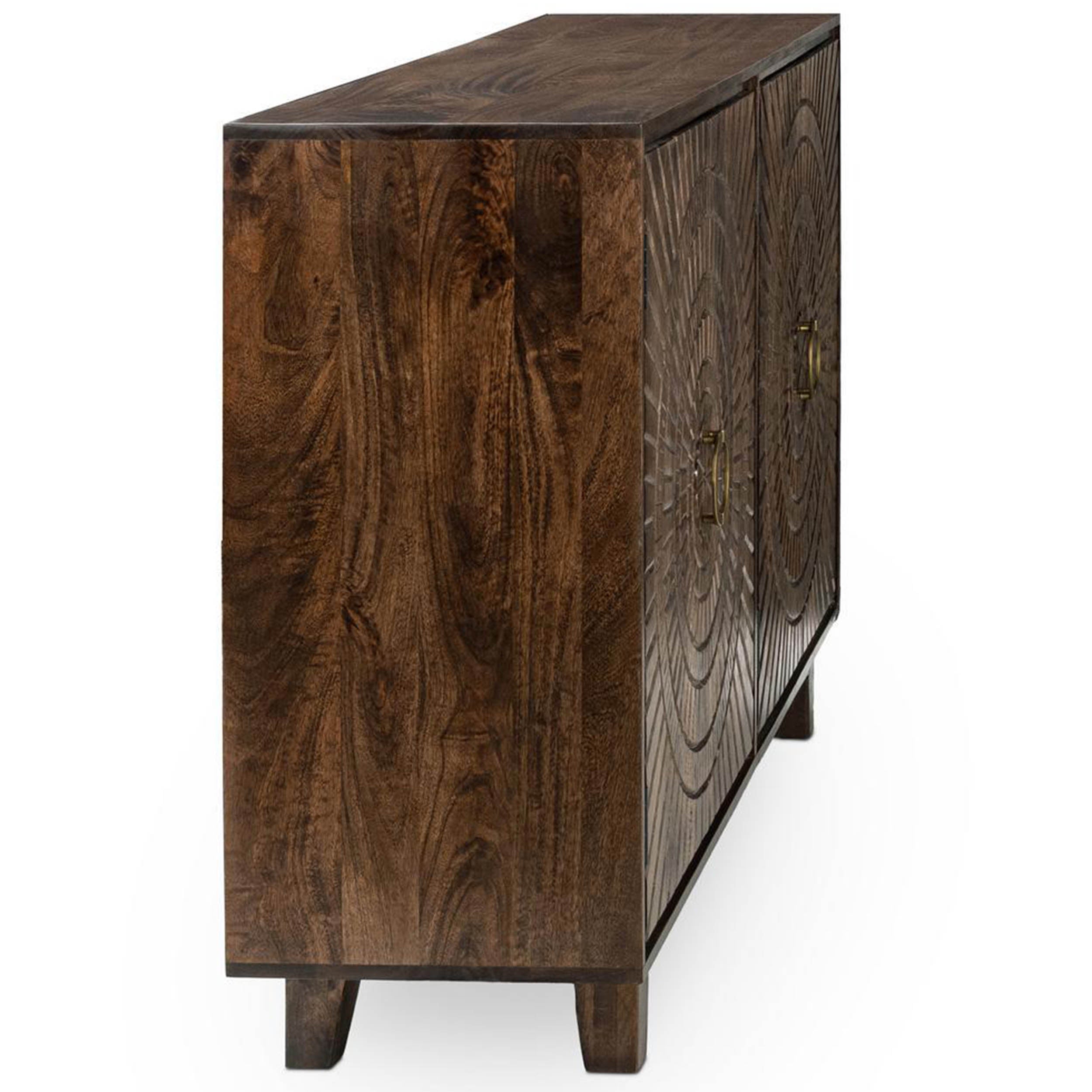 Vivienne Solid 4Dr Cabinet, Bark Brown