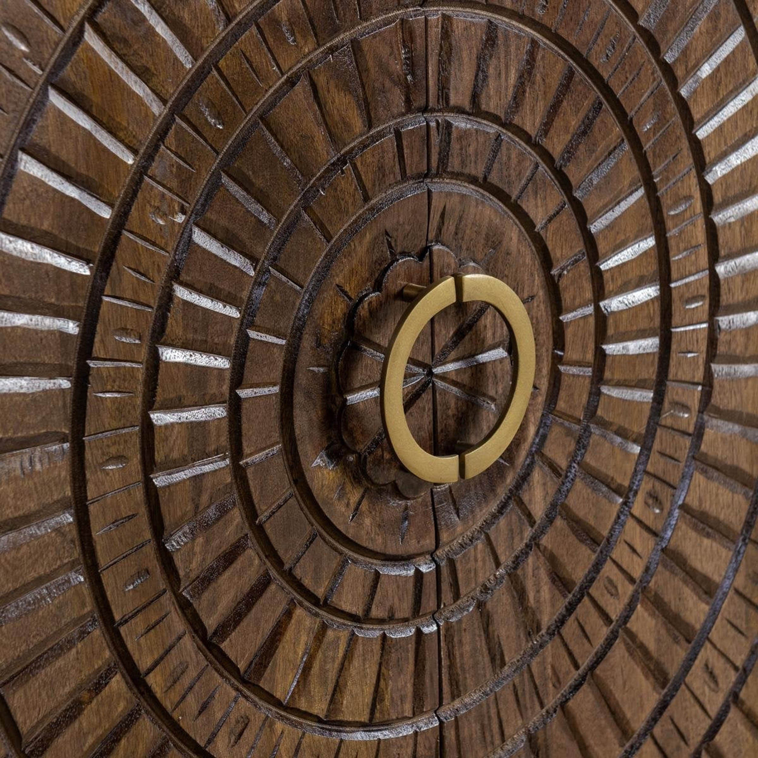 Vivienne Solid 4Dr Cabinet, Bark Brown