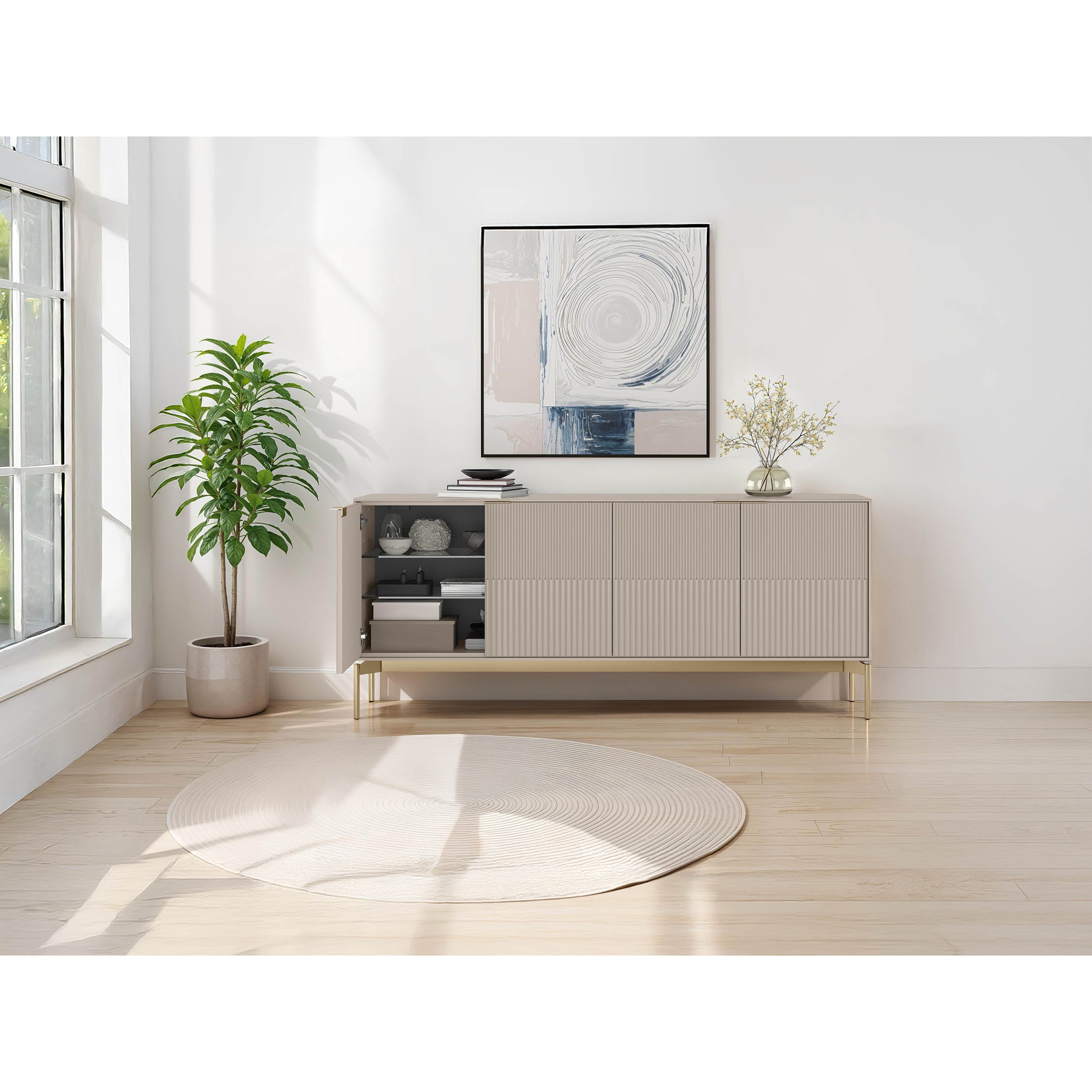 Zig 7649, Dune/Brushed Brass