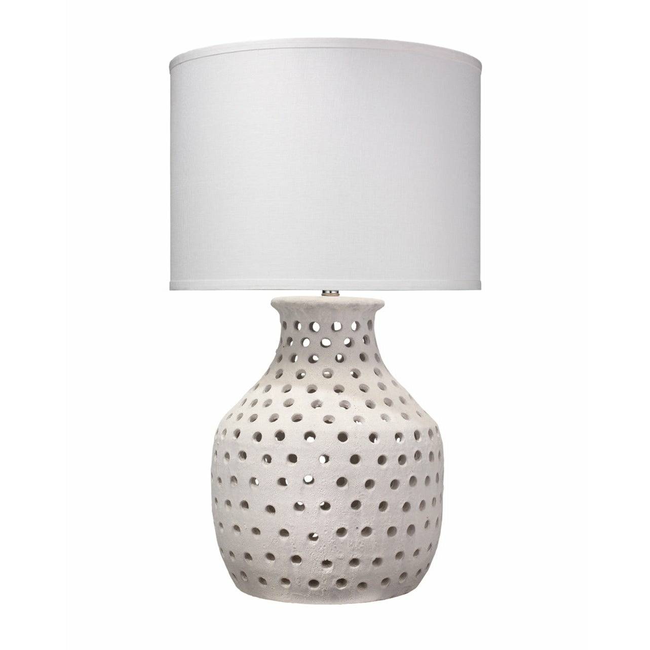 White Porous Table Lamp