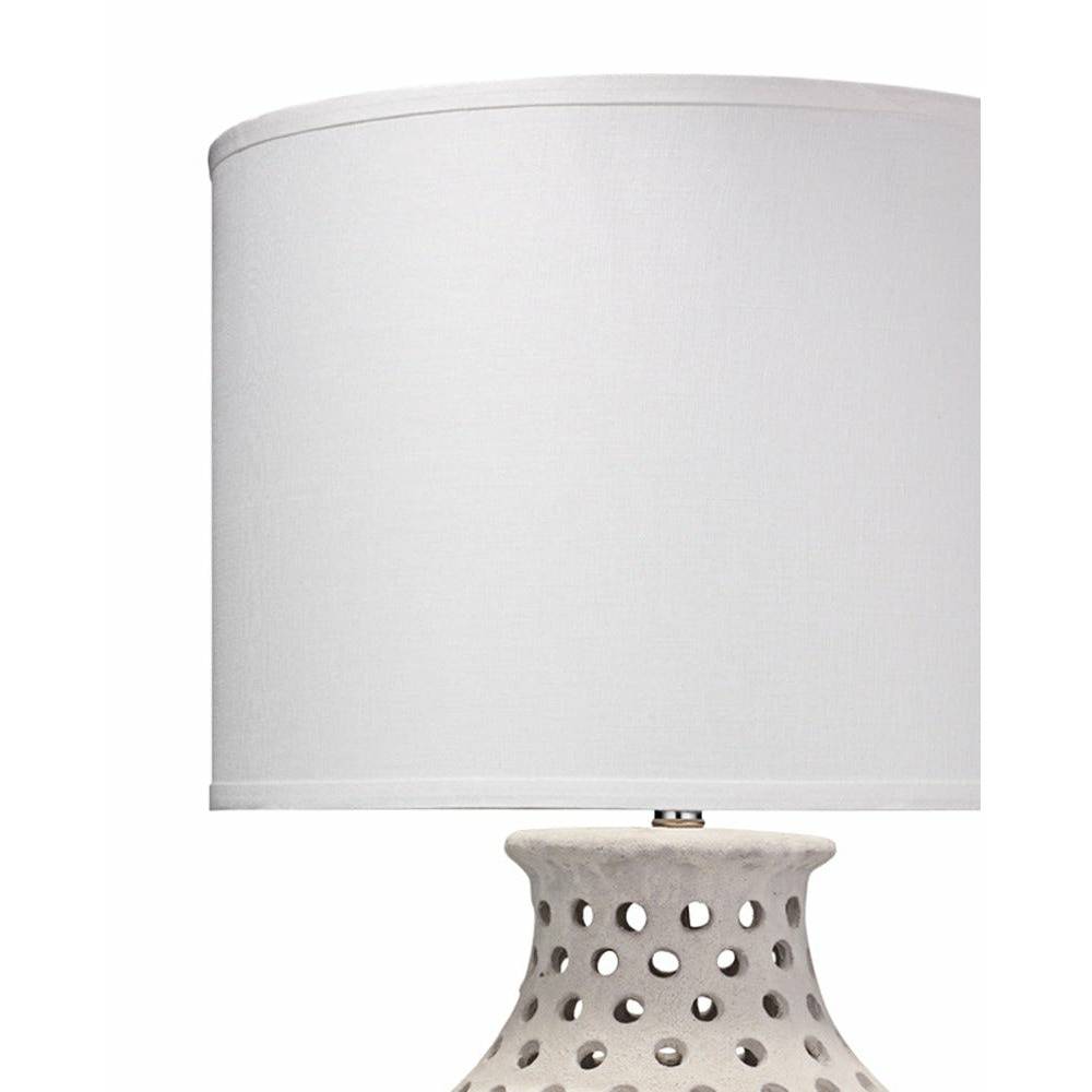 White Porous Table Lamp